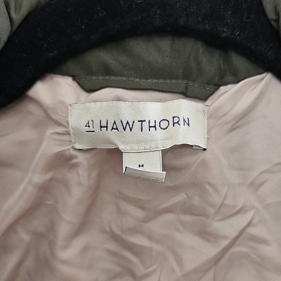 41 Hawthorne quited green vest with zipper  size Medium - Picture 5 of 5